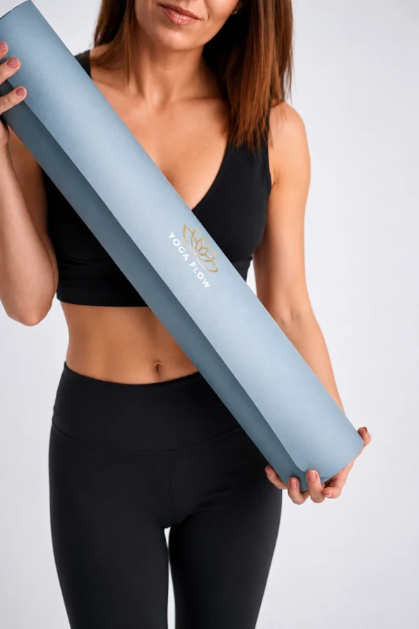 Mata do jogi i pilates PU MATT BLUE 4mm