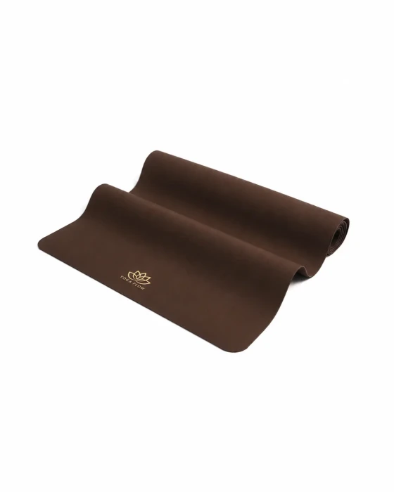 Mata do pilatesu i jogi CHOCOLATE PU MATT z poliuretanu i naturalnego kauczuku – antypoślizgowa mata premium.